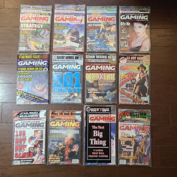 Computer Gaming World Magazine 1999 Full Year January to December +10 Demo Disks - Picture 1 of 10